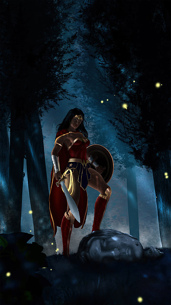 Diana the wonder woman, art HD phone wallpaper