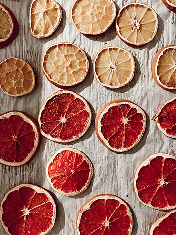 Food, Citrus, Dry, Lobules, Slices, Grapefruit HD phone wallpaper