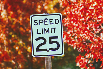 Nature, Autumn, Speed, Sign, Limitation, Restriction HD wallpaper