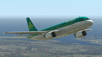 Aer Lingus, EI GAL old, Livery FlightFactor A320 HD wallpaper