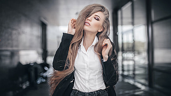 Alena Popova, woman, mood HD wallpaper