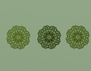 Green flower design, design, flowery, green HD wallpaper