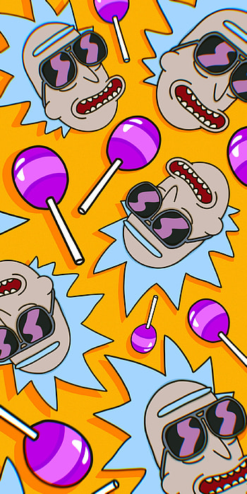 Rick Sanchez and Lollipop Orange , Backgrounds for Rick and Morty fans, Quirky designs, Memorable moments HD phone wallpaper