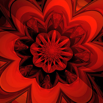 Abstract, Flower, Fractal, Digital HD phone wallpaper
