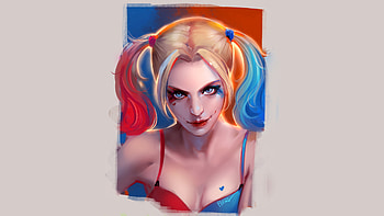 Harley Quinn Artwork, suicide-squad, movies, 2016-movies, harley-quinn HD wallpaper