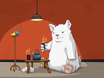 Miscellanea, Miscellaneous, Cat, Drawing, , Table HD wallpaper