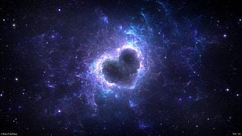 Heart Galaxy HD wallpaper