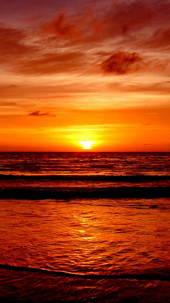 Mobile sunset, Vibrant colors, backgrounds, Tranquil scenes HD phone wallpaper
