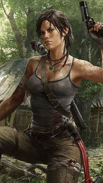 Tomb Raider , Lara Croft, Game art HD phone wallpaper