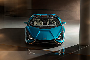 Front-view, Lamborghini Sián, 2020 HD wallpaper