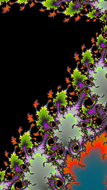 Fractal Art for your Smart or Tablet, black, CGI, psychedelic, trippy, Abstract, fractal, abstract black HD phone wallpaper