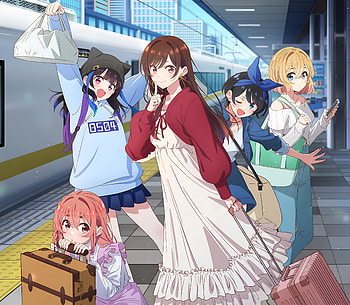 Rent-A-Girlfriend Anime : Fun Moments at the Station, Anime, Rent-A-Girlfriend HD wallpaper