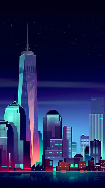 NY skyline, Graphic HD phone wallpaper
