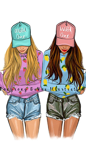 Bff, Friends, Two Friends HD phone wallpaper