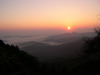 Landscape, Sunset, Mountains HD wallpaper
