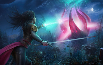 Warrior Fantasy Girl Art, fantasy-girls, warrior, artist, artwork, digital-art, deviantart HD wallpaper