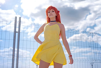 Asuka Langley Soryu Neon Genesis Cosplay, neon-genesis-evangelion, asuka-langley-soryu, anime-girl, anime, cosplay, graphy, games, video-games HD wallpaper