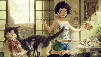 .wiki-Anime--girl-cooking-sandbox-- HD wallpaper