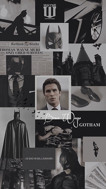 Bruce Wayne, aesthetic, Christian bale, Batman, dark knight, rich, qoutes HD phone wallpaper
