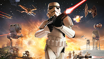 At At Walker, Stormtrooper, Video Game, Star Wars: Battlefront, X Wing, Star Wars HD wallpaper