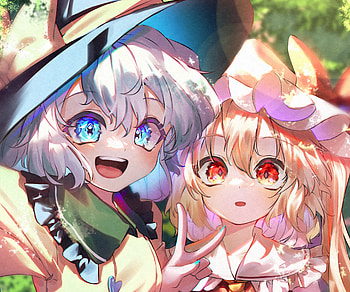 Flandre Scarlet & Koishi Komeiji, Koishi Komeiji, Flandre Scarlet, Anime, Touhou HD wallpaper