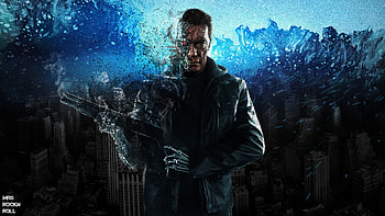 Movie, The Terminator, Arnold, art HD wallpaper