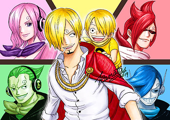 Sanji (One Piece), One Piece, Anime, Germa 66 (One Piece), Ichiji Vinsmoke, Niji Vinsmoke, Reiju Vinsmoke, Yonji Vinsmoke HD wallpaper