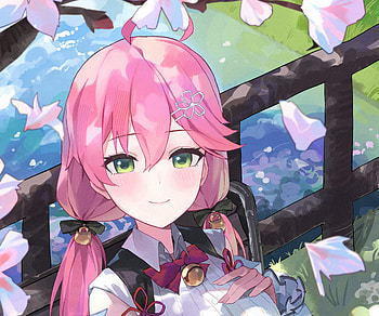 Sakura Miko, hololive, Sakura Miko, Anime, Virtual Youtuber HD wallpaper