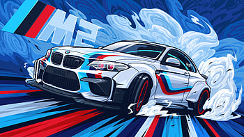 Bmw M4 Artwork, bmw-m4, bmw, cars, artwork, artist, behance HD wallpaper