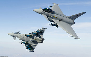 Jet Fighter, Eurofighter Typhoon, Military HD wallpaper