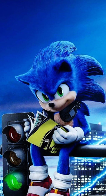 Sonic The Hedgehog, Movie, art, Game, blue HD phone wallpaper