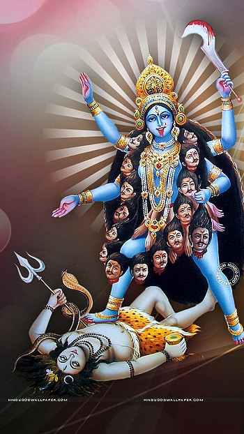 God , maa kali painting, maa kali, painting HD phone wallpaper