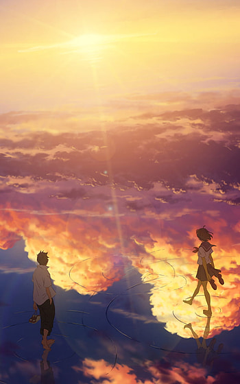 Walking on the sky, Anime, sky, Sky Anime HD phone wallpaper