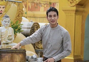 Paing Takhon, Long hair, Men's hairstyles HD wallpaper