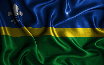 Flevoland flag, , silk wavy flags, dutch provinces, Day of Flevoland, fabric flags, Flag of Flevoland, 3D art, Flevoland, Europe, Provinces of Netherlands, Flevoland 3D flag, Netherlands HD wallpaper