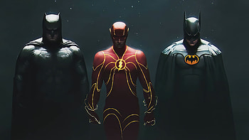 Batmans And Flash , batman, flash, movies, 2021-movies, artwork, superheroes HD wallpaper