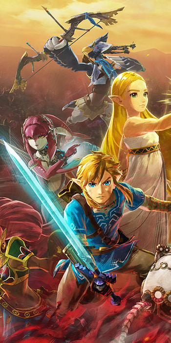 The Legend of Zelda: Breath of the Wild, Link, Princess Zelda, video game HD phone wallpaper