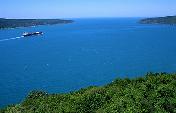 bosporus with tanker, tanker, bosporus HD wallpaper