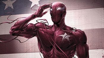 American flag carnage marvel comics spiderman logo HD wallpaper