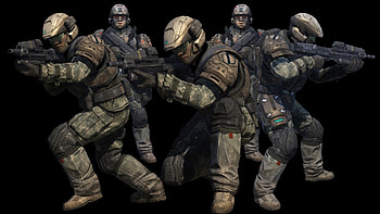 Halo Reach Marines HD wallpaper
