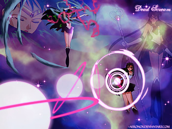 Pluto Deadly Scream!, scream, pluto, time, senshi, deadly, sailor pluto, dead HD wallpaper