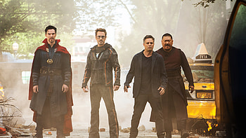 Wong, Doctor Strange, Tony Stark, Bruce Banner HD wallpaper