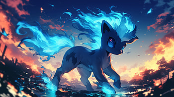 Anime : Shiny Ponyta in Stunning Blue Flames, Anime, Pokemon, Ponyta (Pokémon), shiny pokémon HD wallpaper