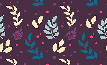 Digital art, leaves, pattern HD wallpaper