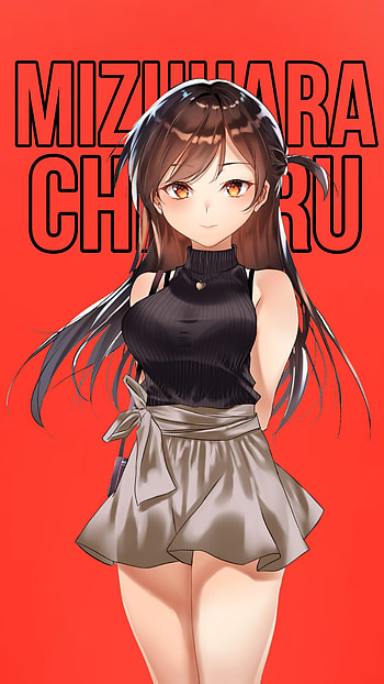Mizuhara Chizuru, RentAGirlfriend, red, MizuharaChizuru HD phone wallpaper