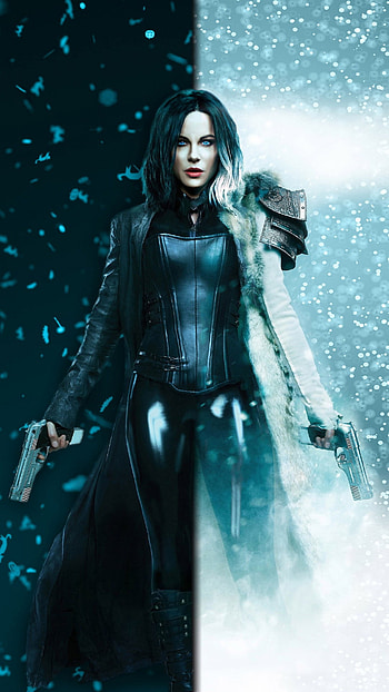 Selene, Black and white, Snow , Gothic aesthetic HD phone wallpaper