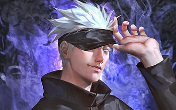 Satoru Gojo, artwork, protagonist, Jujutsu Kaisen, Gojo Satoru, manga, Jujutsu Kaisen characters, Satoru Gojo Jujutsu Kaisen HD wallpaper