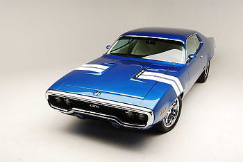 Blue, Plymouth GTX, muscle car HD wallpaper