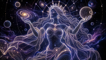 Celestial Goddess —, Galaxy, Planet HD wallpaper