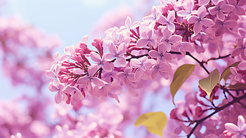 Pink Lilac Blossoms, flower, pink flower, nature, lilac HD wallpaper